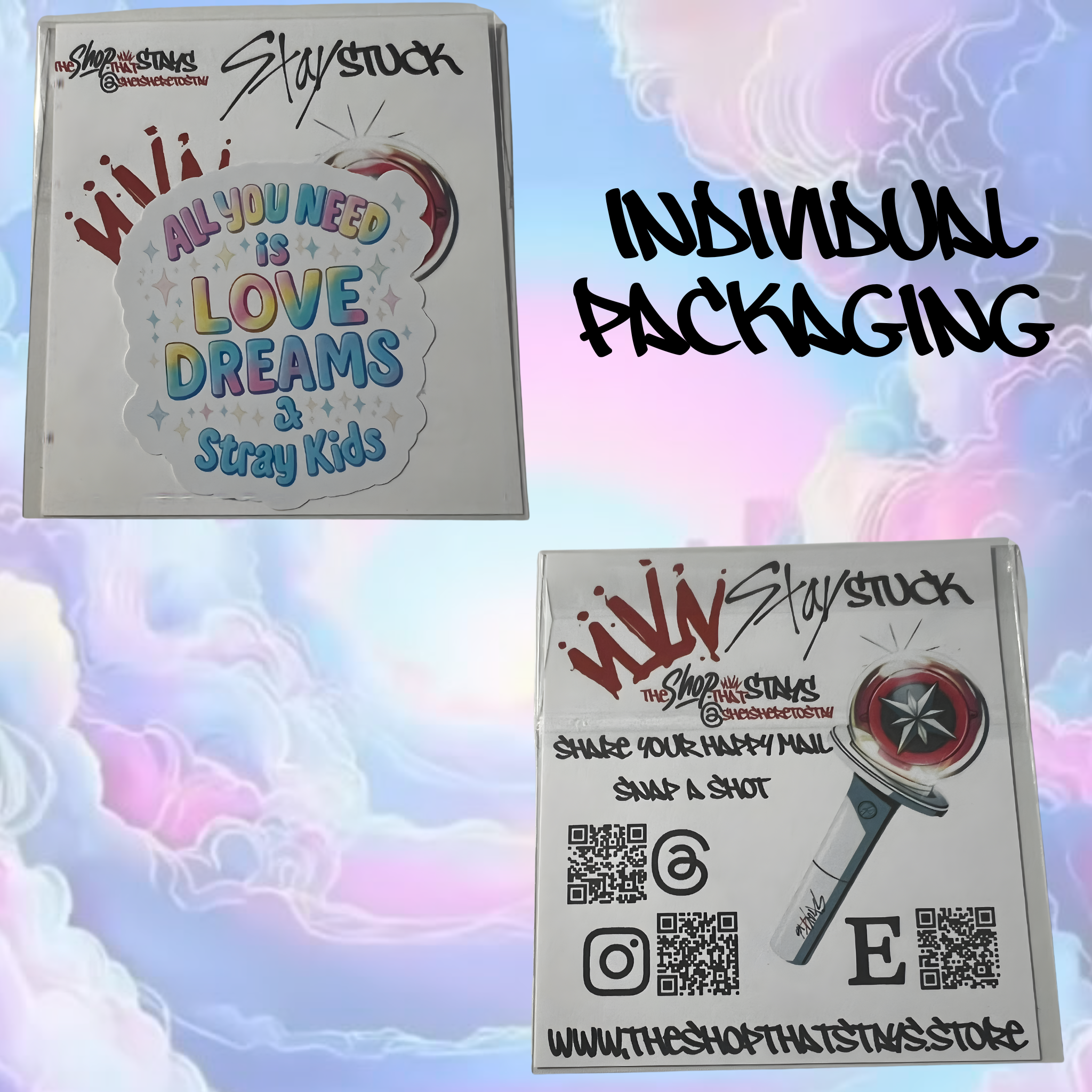 Love Dreams & Stray Kids Sticker