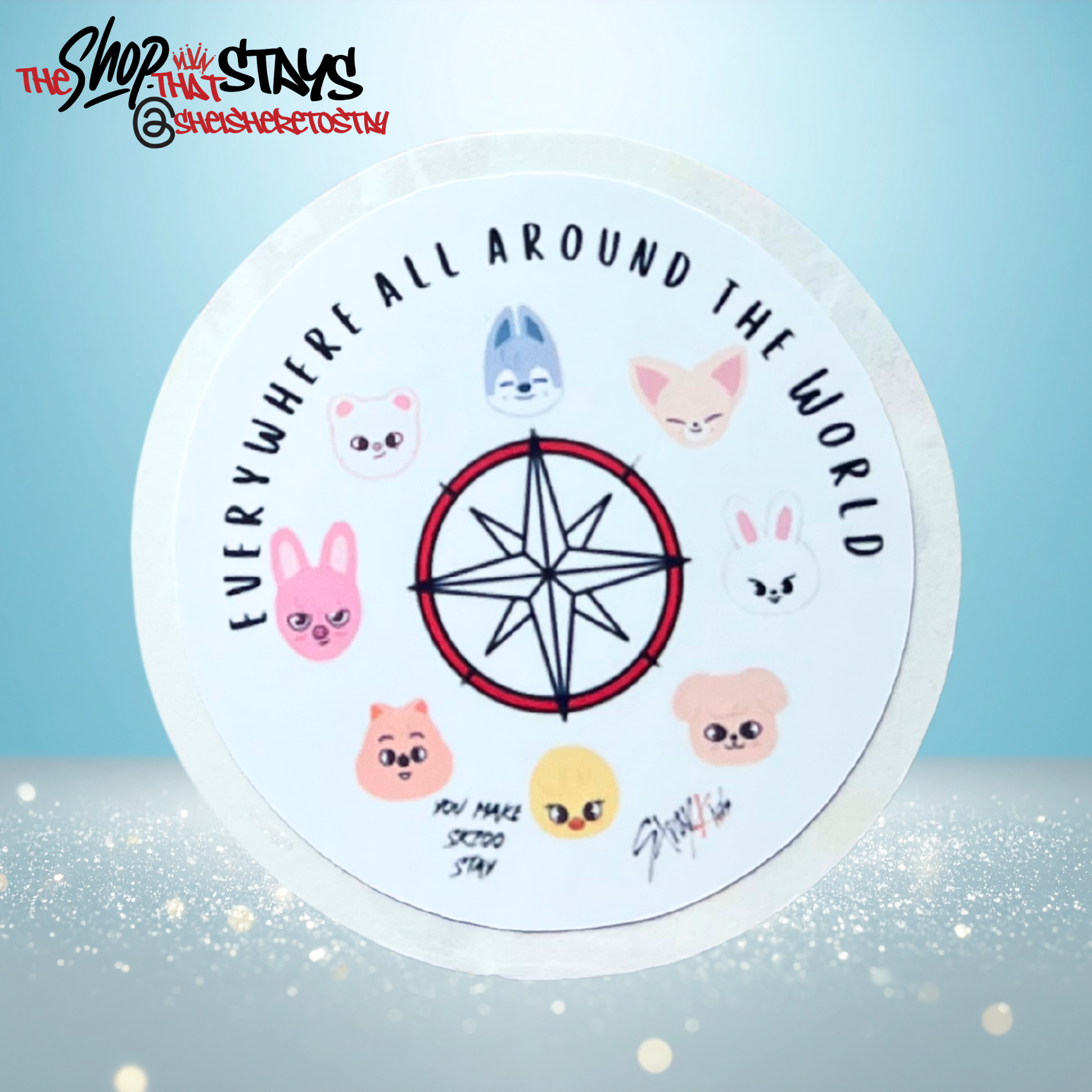 SKZOOs Everywhere All Around the World Sticker