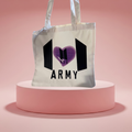 BTS Inspired Canvas Tote Bags